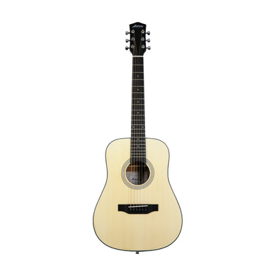 Harmony Foundation Series Terra Petite Dreadnought Acoustic Guitar w/Bag, Natural Satin