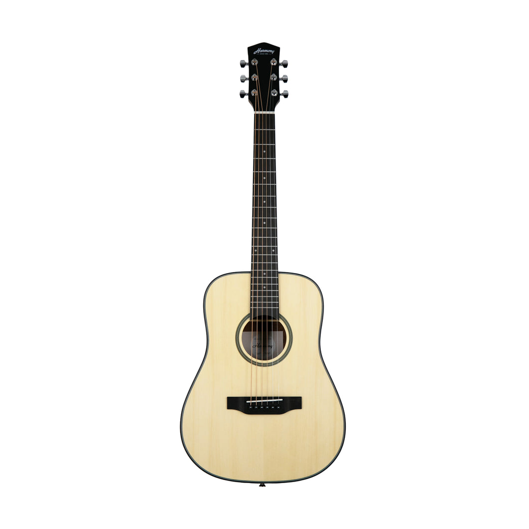 Harmony Foundation Series Terra ST Petite Dreadnought Acoustic Guitar w/Bag, Natural Satin