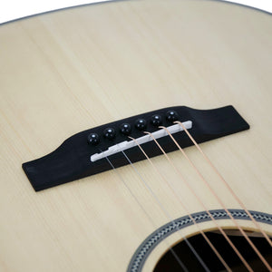 Harmony Foundation Series Terra ST Petite OM Acoustic Guitar w/Bag, Natural Satin