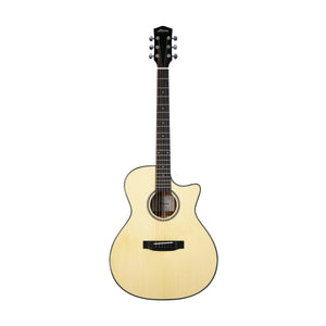 Harmony Foundation Series Terra FS GA Cutaway Acoustic Guitar, Natural Gloss