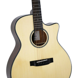 Harmony Foundation Series Terra FS GA Cutaway Acoustic Guitar, Natural Gloss