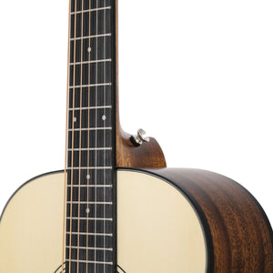 Harmony Foundation Series e-Terra Petite OM Acoustic Guitar w/Bag, Natural Satin