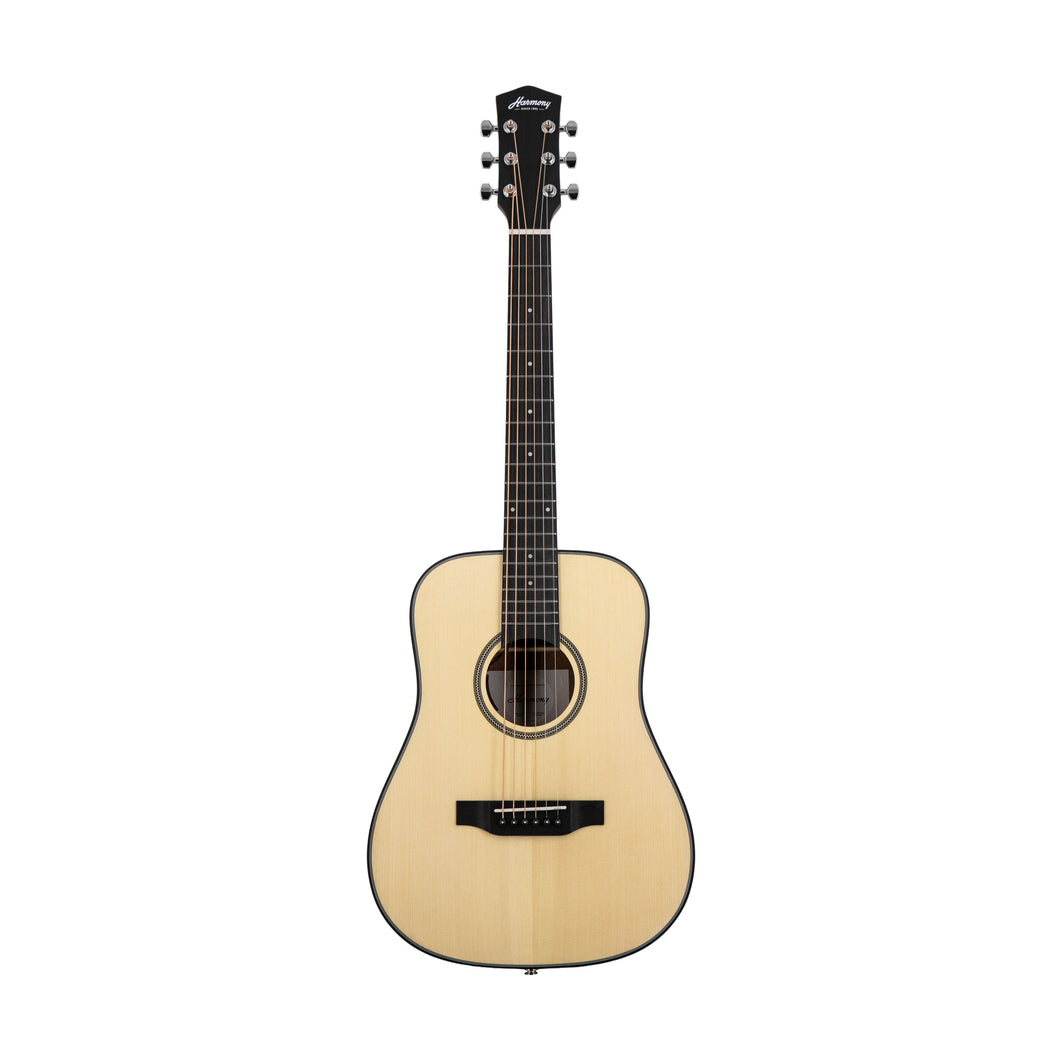 Harmony Foundation Series e-Terra ST Petite Dreadnought Acoustic Guitar w/Bag, Natural Satin