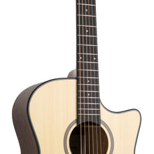 Harmony Foundation Series e-Terra ST GA Cutaway Acoustic Guitar, Natural Satin