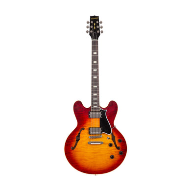 [PREORDER] Heritage Custom Shop Core Collection H-535 Electric Guitar with Case, Dark Cherry Sunburst