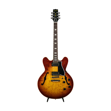 [PREORDER] Heritage Custom Shop Core Collection H-535 Blistered Maple Electric Guitar w/Case, Almond Sunburst
