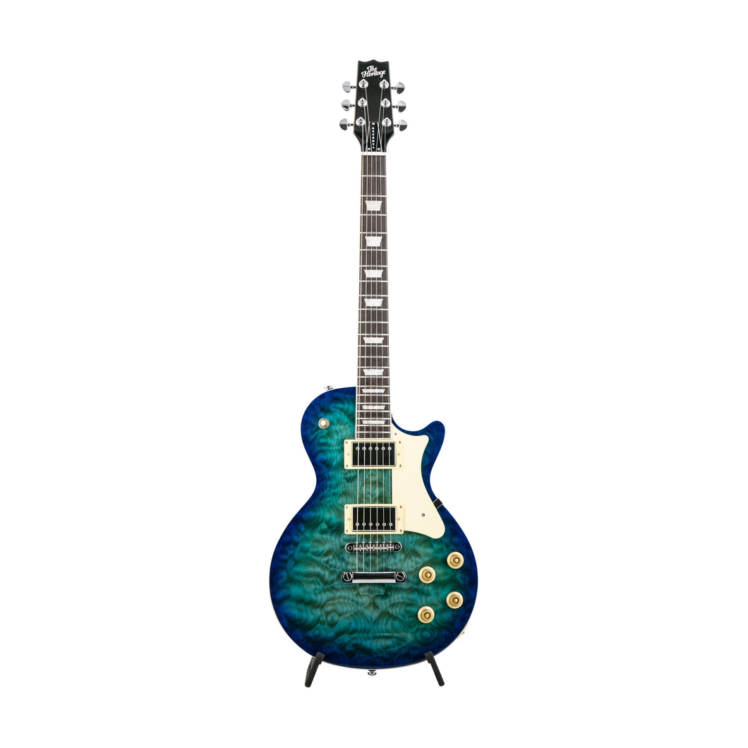 Heritage Ascent+ Collection H-150 Electric Guitar, Lake Blue Burst