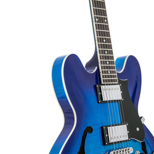 Heritage Ascent+ Collection H-535 Electric Guitar, Royal Blue Burst