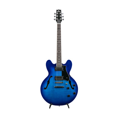 Heritage Ascent+ Collection H-535 Electric Guitar, Royal Blue Burst