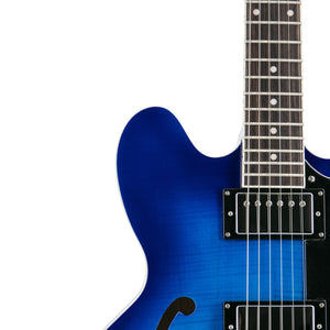 Heritage Ascent+ Collection H-535 Electric Guitar, Royal Blue Burst