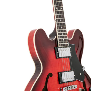 Heritage Ascent+ Collection H-535 Electric Guitar, Scarlet Red Burst