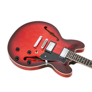 Heritage Ascent+ Collection H-535 Electric Guitar, Scarlet Red Burst