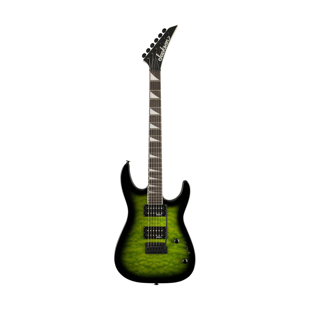 [PREORDER] Jackson JS Series Dinky JS20 DKQ 2PT Electric Guitar, Amaranth FB, Transparent Green