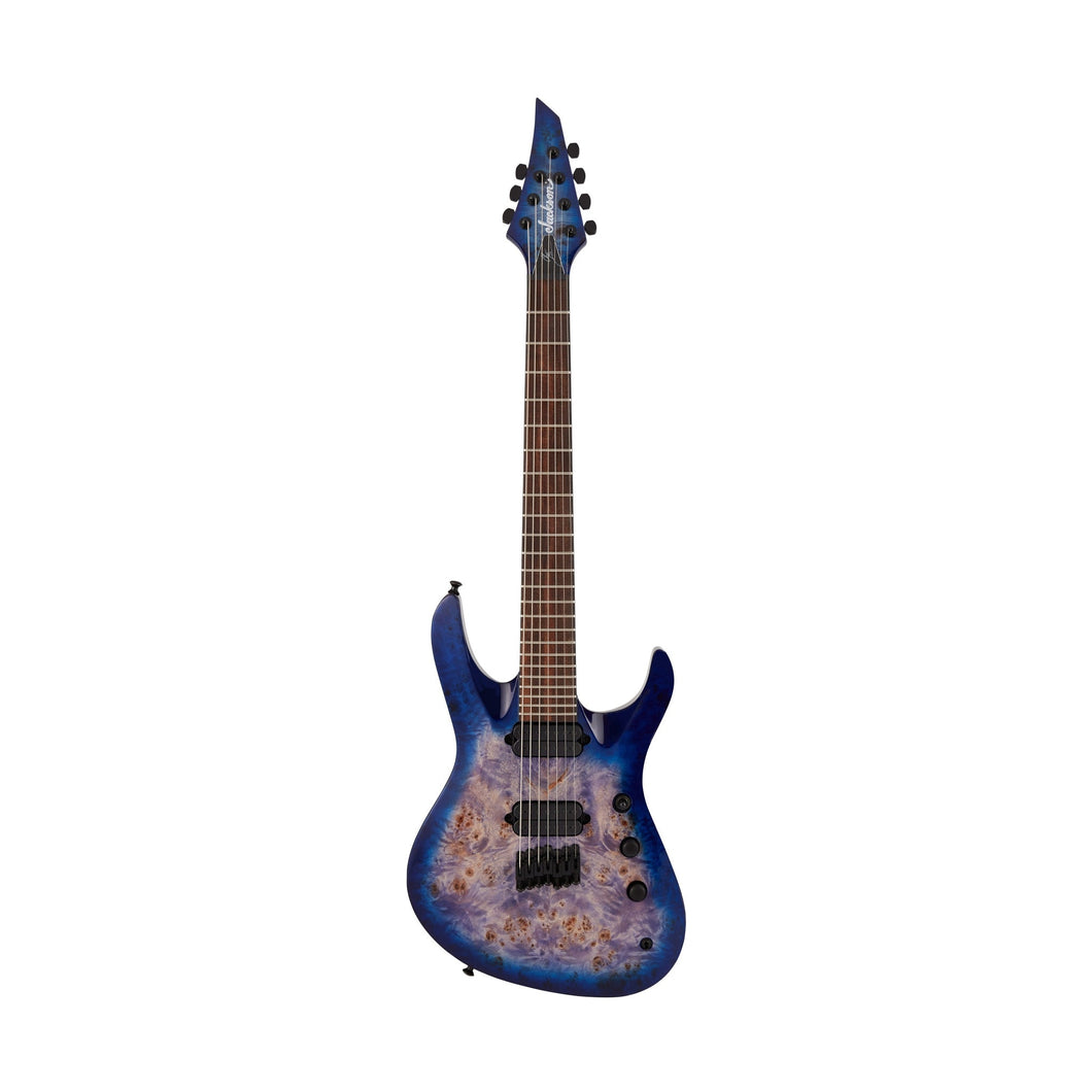 [PREORDER] Jackson Pro Series Signature Chris Broderick Soloist HT7P Elec Gtrs, Laurel FB, Transparent Blue