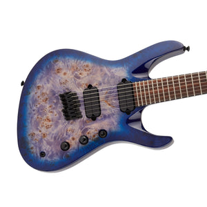 [PREORDER] Jackson Pro Series Signature Chris Broderick Soloist HT7P Elec Gtrs, Laurel FB, Transparent Blue