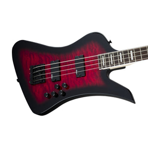 [PREORDER] Jackson JS Series Kelly Bird Bass JS3Q Guitar, Amaranth FB, Transparent Red Burst