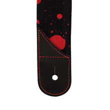 Jackson Splatter Guitar Strap, Black/Red