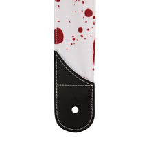 Jackson Splatter Guitar Strap, White/Red