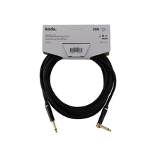 koda plus KIC20RA Straight-Angled Instrument Cable, 20ft, Black