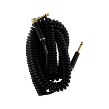 koda plus Coiled Instrument Cable, 30ft, Black