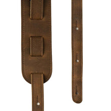 PRS 2.5 Inch Leather Birds Guitar Strap, Distressed Brown