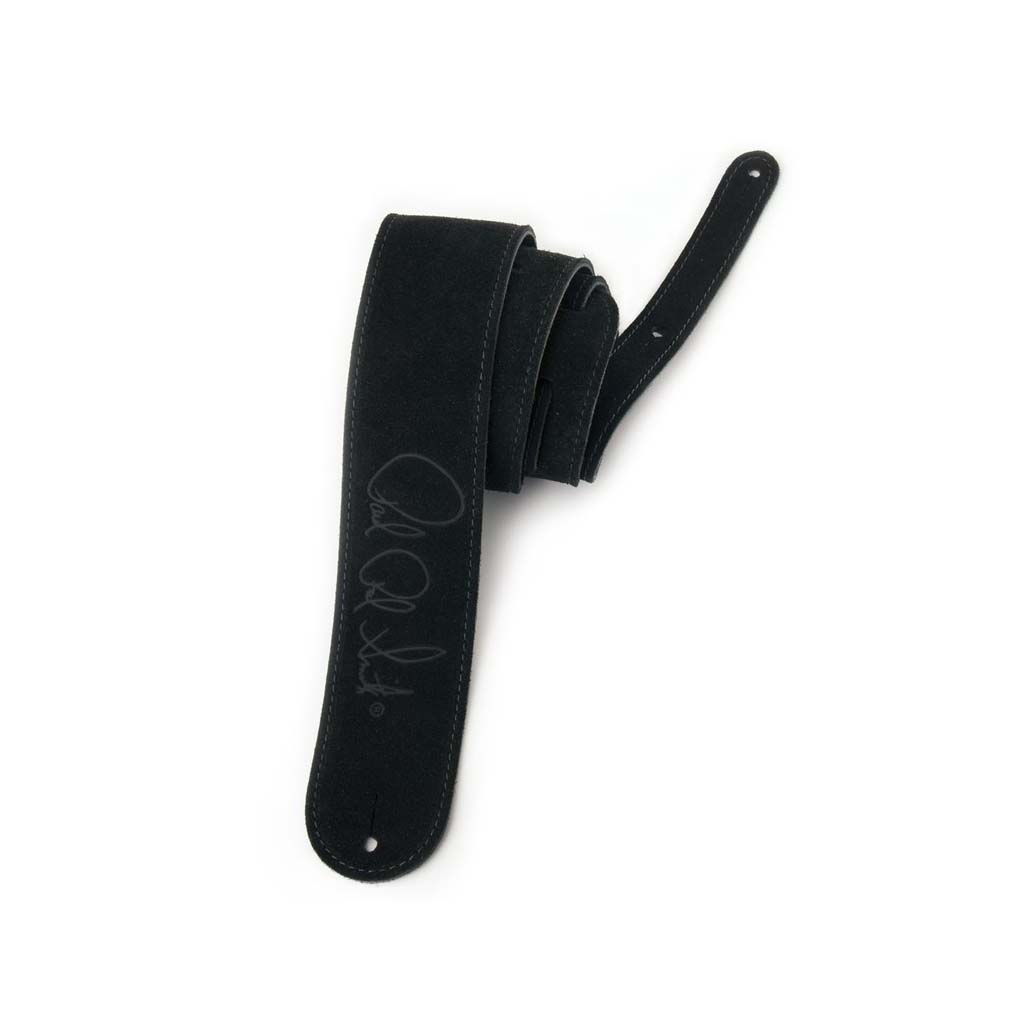 PRS Embossed Signature Suede Guitar Strap, Black