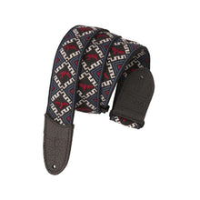 PRS Jacquard Hootenanny Style Guitar Strap, Red, White & Blue Birds