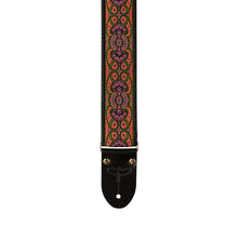 PRS 2 Inch Deluxe Retro Guitar Strap, Black/Pink