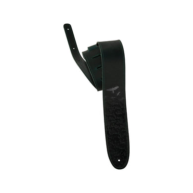 PRS 2.5inch Leather Bird Swarm Guitar Strap, Dark Green