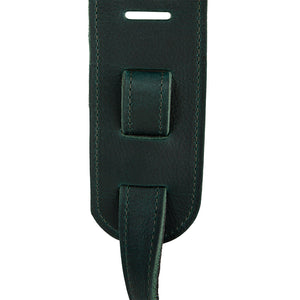 PRS 2.5inch Leather Bird Swarm Guitar Strap, Dark Green