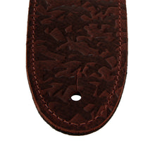 PRS 2.5inch Leather Bird Swarm Guitar Strap, Rust