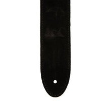 PRS 2 Inch Embossed Birds Leather Guitar Strap, Black