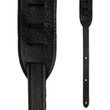 PRS 2 Inch Embossed Birds Leather Guitar Strap, Black