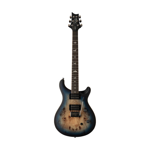 [PREORDER] PRS SE Exotic Custom 24-08 Poplar Burl Electric Guitar, Lake Blue Midnight Burst