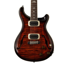 [PREORDER] PRS SE Flat Back Hollowbody I Piezo Electric Guitar, Orange Tiger Smokeburst