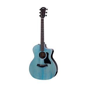 [PREORDER] Taylor 214ce Deluxe Grand Auditorium Acoustic Guitar, Trans Blue Top