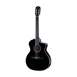 [PREORDER] Taylor 214ce-N DLX Special Edition Grand Auditorium Nylon-String Acoustic Guitar w/Bag, Black
