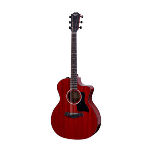 [PREORDER] Taylor 224ce Deluxe Grand Auditorium Acoustic Guitar, Trans Red Top
