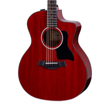 [PREORDER] Taylor 224ce Deluxe Grand Auditorium Acoustic Guitar, Trans Red Top