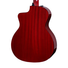 [PREORDER] Taylor 224ce Deluxe Grand Auditorium Acoustic Guitar, Trans Red Top