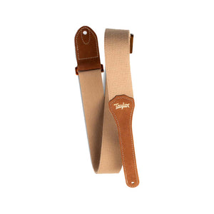 Taylor GS 2" Mini Guitar Strap, Tan Cotton