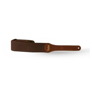 Taylor GS Mini Cotton 2Inch Guitar Strap, Chocolate Brown