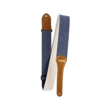 Taylor 2" Vegan Herringbone Hemp Cotton Guitar Strap, Blue