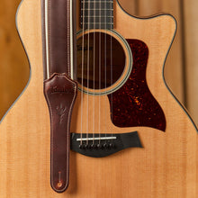 Taylor Century 2.5Inch Guitar Strap, Cordovan/Cream/Cordovan Leather