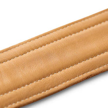 Taylor Spring Vine 2.5Inch Leather Guitar Strap, Medium Brown/Butterscotch Trim