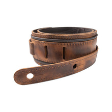 Taylor Fountain 2.5Inch Leather Guitar Strap, Weathered Brown