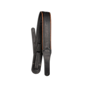 Taylor American Dream Leather Guitar Strap, Brown/Black