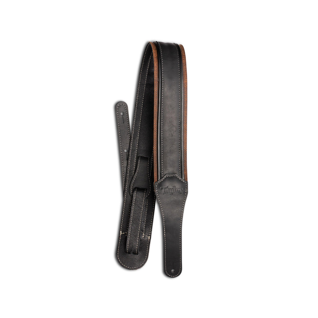 Taylor American Dream Leather Guitar Strap, Brown/Black