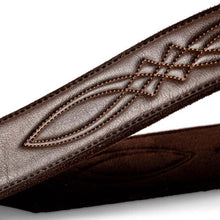 Taylor 2" Vegan Leather Guitar Strap, Chocolate Brown
