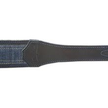 Taylor Blue Denim 2Inch Embossed Logo Guitar Strap, Navy Edge